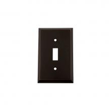 Nostalgic Warehouse 719626 - Nostalgic Warehouse New York Switch Plate with Single Toggle in Timeless Bronze