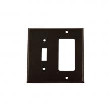 Nostalgic Warehouse 719634 - Nostalgic Warehouse New York Switch Plate with Toggle and Rocker in Timeless Bronze