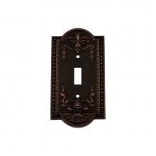 Nostalgic Warehouse 719638 - Nostalgic Warehouse Meadows Switch Plate with Single Toggle in Timeless Bronze