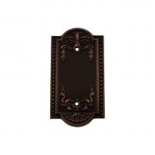 Nostalgic Warehouse 719649 - Nostalgic Warehouse Meadows Switch Plate with Blank Cover in Timeless Bronze