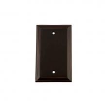 Nostalgic Warehouse 719673 - Nostalgic Warehouse Deco Switch Plate with Blank Cover in Timeless Bronze