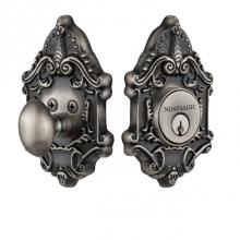 Nostalgic Warehouse 726003 - Nostalgic Warehouse Victorian Plate Single Cylinder Deadbolt in Antique Pewter