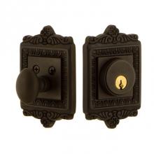 Nostalgic Warehouse 726016 - Nostalgic Warehouse Egg & Dart Plate Single Cylinder Deadbolt in Oil-Rubbed Bronze