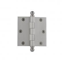 Nostalgic Warehouse 728349 - Nostalgic Warehouse 3.5'' Ball Tip Residential Hinge with Square Corners in Satin Nickel