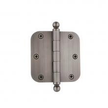 Nostalgic Warehouse 728352 - Nostalgic Warehouse 3.5'' Ball Tip Residential Hinge with 5/8'' Radius Corners