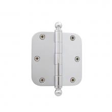 Nostalgic Warehouse 728353 - Nostalgic Warehouse 3.5'' Ball Tip Residential Hinge with 5/8'' Radius Corners