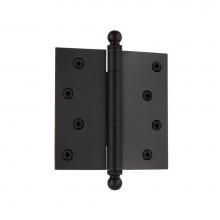 Nostalgic Warehouse 728362 - Nostalgic Warehouse 4'' Ball Tip Residential Hinge with Square Corners in Oil-Rubbed Bro