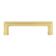 Nostalgic Warehouse 761768 - Nostalgic Warehouse Carre'' Handle Pull 4'' On Center in Satin Brass