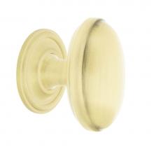 Nostalgic Warehouse 769494 - Nostalgic Warehouse Homestead Brass 1 3/4'' Cabinet Knob with Classic Rose in Satin Bras