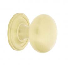 Nostalgic Warehouse 769548 - Nostalgic Warehouse New York Brass 1 3/8'' Cabinet Knob with Classic Rose in Satin Brass