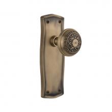 Nostalgic Warehouse 705469 - Nostalgic Warehouse Prairie Plate Privacy Egg & Dart Door Knob in Antique Brass