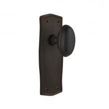 Nostalgic Warehouse 705525 - Nostalgic Warehouse Prairie Plate Privacy Homestead Door Knob in Oil-Rubbed Bronze