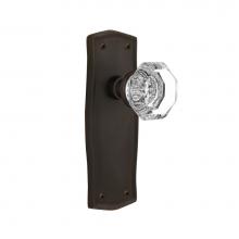 Nostalgic Warehouse 705663 - Nostalgic Warehouse Prairie Plate Privacy Waldorf Door Knob in Oil-Rubbed Bronze