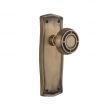 Nostalgic Warehouse 705957 - Nostalgic Warehouse Prairie Plate Privacy Mission Door Knob in Antique Brass