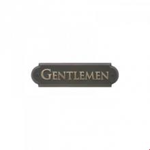 Rocky Mountain Hardware NAMEPL-GENT - Home Accessory Nameplate, ''Gentlemen''