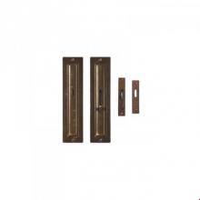 Rocky Mountain Hardware PDL FP204 - Rectangular Escutcheon Pocket Door Lock