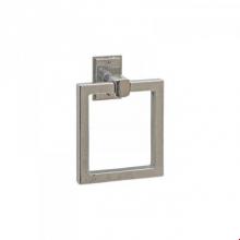 Rocky Mountain Hardware TR8 E400 - Rectangular Escutcheon Towel Ring, 8'', Tempo