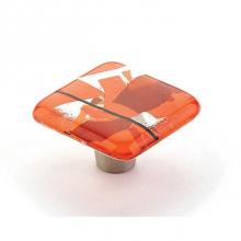 Schaub and Company 34-COO - Knob, Square, Orange Confetti, 1-1/2'' dia