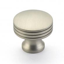 Schaub and Company 532-15 - Knob, Round, Satin Nickel, 1-1/4'' dia