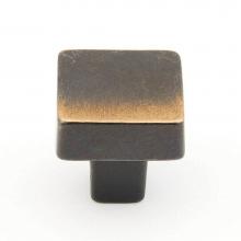 Schaub and Company 789-AZ - Knob, Square, Antique Bronze, 1-1/4'' dia