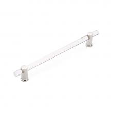 Schaub and Company 402-PN - Appliance Pull clear acrylic, Polished Nickel, 12'' cc