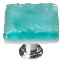 Sietto K-207-ORB - Glacier Aqua Knob With Oil Rubbed Bronze Base