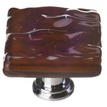 Sietto K-209-ORB - Glacier Woodland Brown Knob With Oil Rubbed Bronze Base