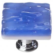 Sietto K-219-ORB - Glacier Sky Blue Knob With Oil Rubbed Bronze Base