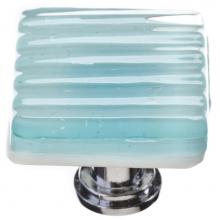 Sietto K-801-ORB - Reed Light Aqua Knob With Oil Rubbed Bronze Base