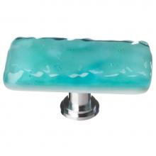 Sietto LK-207-ORB - Glacier Aqua Long Knob With Oil Rubbed Bronze Base