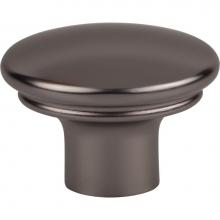 Top Knobs TK3051AG - Julian Oval Knob 1 3/8 Inch Ash Gray