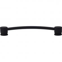 Top Knobs TK65BLK - Oval Thin Pull 7 Inch (c-c) Flat Black