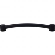 Top Knobs TK67BLK - Oval Thin Appliance Pull 12 Inch (c-c) Flat Black