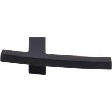 Top Knobs TK85BLK - Slanted B Knob 3 Inch Flat Black