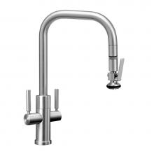 Waterstone 10362-CH - Fulton Modern 2 Handle Plp Pulldown Faucet - Lever Sprayer