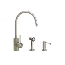 Waterstone 3800-2-MW - Waterstone Parche Kitchen Faucet - 2pc. Suite