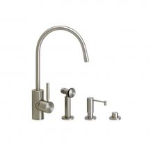 Waterstone 3800-3-PG - Waterstone Parche Kitchen Faucet - 3pc. Suite