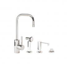 Waterstone 3925-3-PG - Waterstone Fulton Prep Faucet - 3pc. Suite