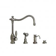 Waterstone 4200-3-PG - Waterstone Annapolis Kitchen Faucet - 3pc. Suite