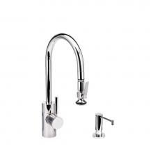 Waterstone 5800-2-PG - Waterstone Contemporary PLP Pulldown Faucet - Lever Sprayer - 2pc. Suite