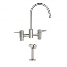 Waterstone 7800-1-WB - Parche Bridge Faucet W/ Side Spray