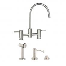 Waterstone 7800-3-WC - Parche Bridge Faucet - 3Pc. Suite