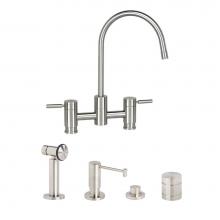 Waterstone 7800-4-WB - Parche Bridge Faucet - 4Pc. Suite