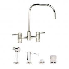 Waterstone 7825-4-PG - Waterstone Fulton Bridge Faucet - 4pc. Suite