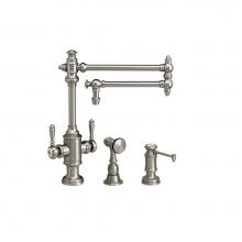 Waterstone 8010-18-2-PG - Waterstone Towson Two Handle Kitchen Faucet - 18'' Spout - 2pc. Suite