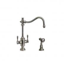 Waterstone 8020-1-PG - Waterstone Annapolis Two Handle Kitchen Faucet w/ Side Spray