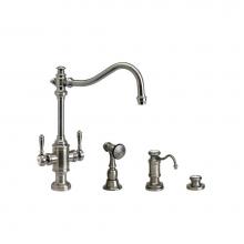 Waterstone 8020-3-WB - Annapolis Two Handle Kitchen Faucet - 3Pc. Suite