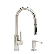 Waterstone 9900-2-PG - Waterstone Industrial Prep Size PLP Pulldown Faucet - Toggle Sprayer - 2pc. Suite