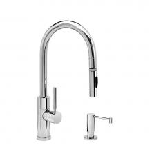 Waterstone 9950-2-WB - Modern Prep Size Plp Pulldown Faucet - Toggle Sprayer - 2Pc. Suite