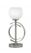  56-GP-4101 - Accent Lamp, Graphite Finish, 5.75" White Marble Glass